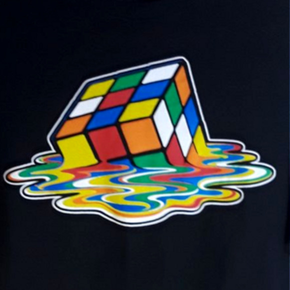 Graphic T's Other - Melted Rubik's Cube T-Shirt 2X